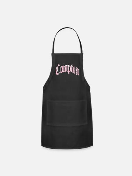 Compton (Pink) - Adjustable Apron - black