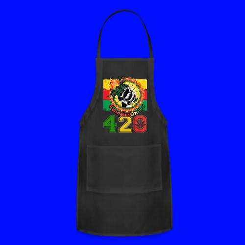 Antic 420 OnFire Herb Weed Marijuana Design - Adjustable Apron