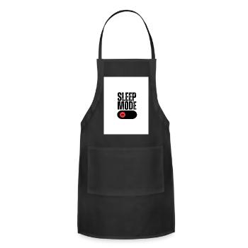Sleep Mode On Graphic Tee - Adjustable Apron - black - Front - Julia (174cm)