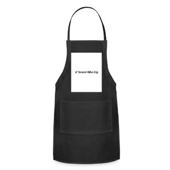 Never Give Up - Adjustable Apron - black - Front - Julia (174cm)