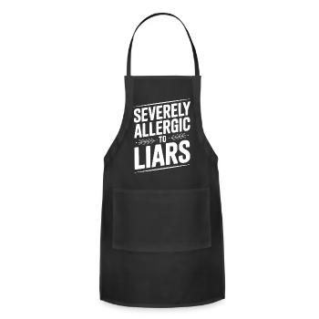 Severely Allergic To Liars - Adjustable Apron - black - Front - Julia (174cm)