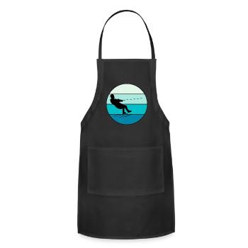 Barefoot skiing Water sport Motorboat - Adjustable Apron - black - Front - Julia (174cm)