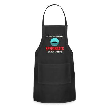 Speedboat Racing for Boaters and Thrill Seekers - Adjustable Apron - black - Front - Julia (174cm)