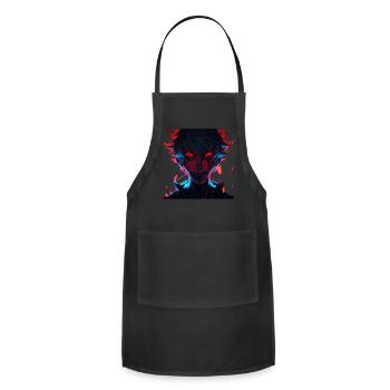 Demon of depths - Adjustable Apron - black - Front - Julia (174cm)