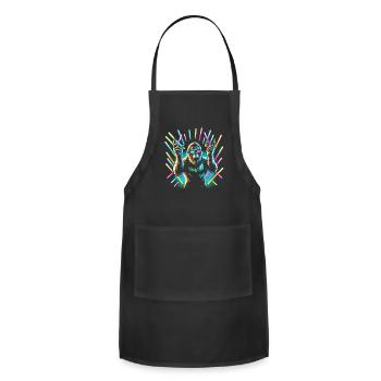 Raver Bigfoot - Adjustable Apron - black - Front - Julia (174cm)