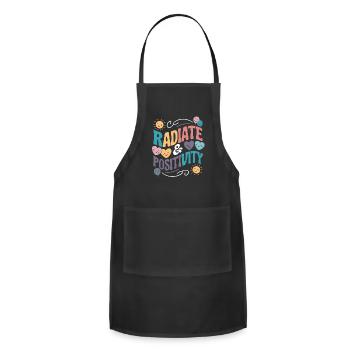 Radiate Positivity - Adjustable Apron - black - Front - Julia (174cm)