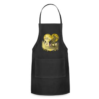 Giorno Giovanna and gold experience requiem - Adjustable Apron - black - Front - Julia (174cm)