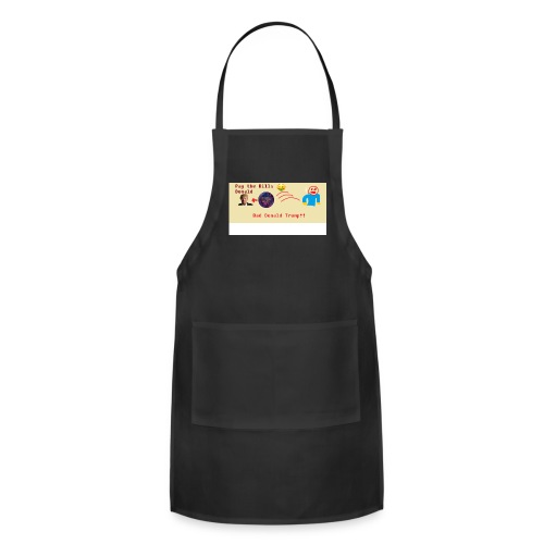 donald trump gets hit with a ball - Adjustable Apron