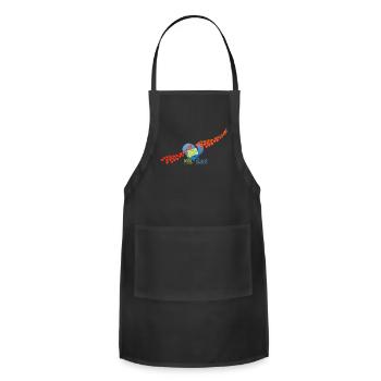 mail heart - Adjustable Apron - black - Front - Julia (174cm)