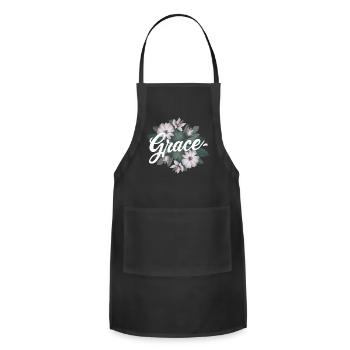 Grace - Adjustable Apron - black - Front - Julia (174cm)