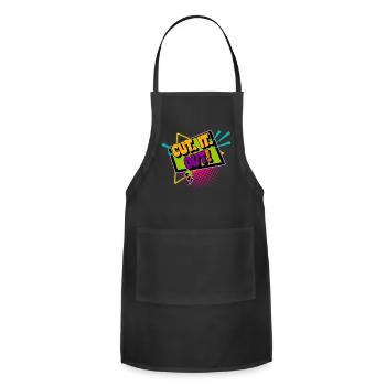 Cut It Out humor - Adjustable Apron - black - Front - Julia (174cm)