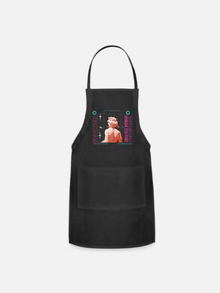 Human Culture - Adjustable Apron - black