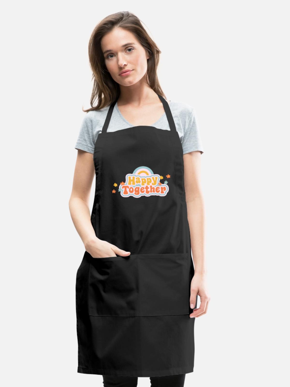 Happy Together - Adjustable Apron - black - Front - Julia (174cm)