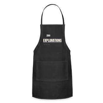 Zero Explanations: I Said What I Said - Adjustable Apron - black - Front - Julia (174cm)