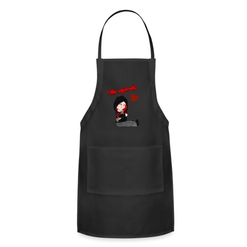 I like Squirrels (With Text) - Adjustable Apron