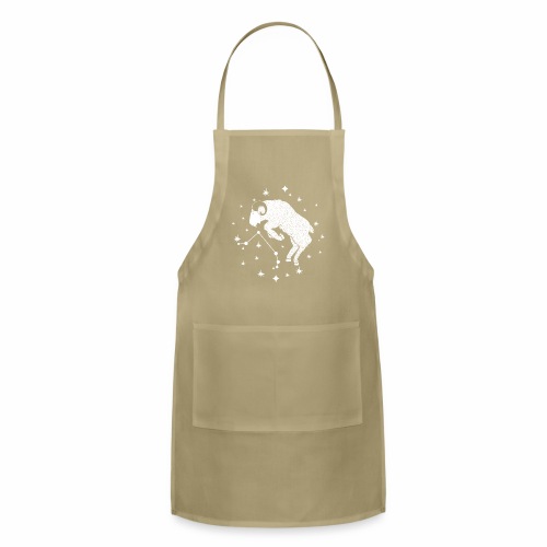 Ambitious Aries Constellation Birthday March April - Adjustable Apron