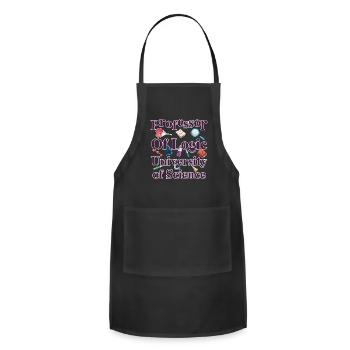 Professor Of Logic University of Science - Adjustable Apron - black - Front - Julia (174cm)