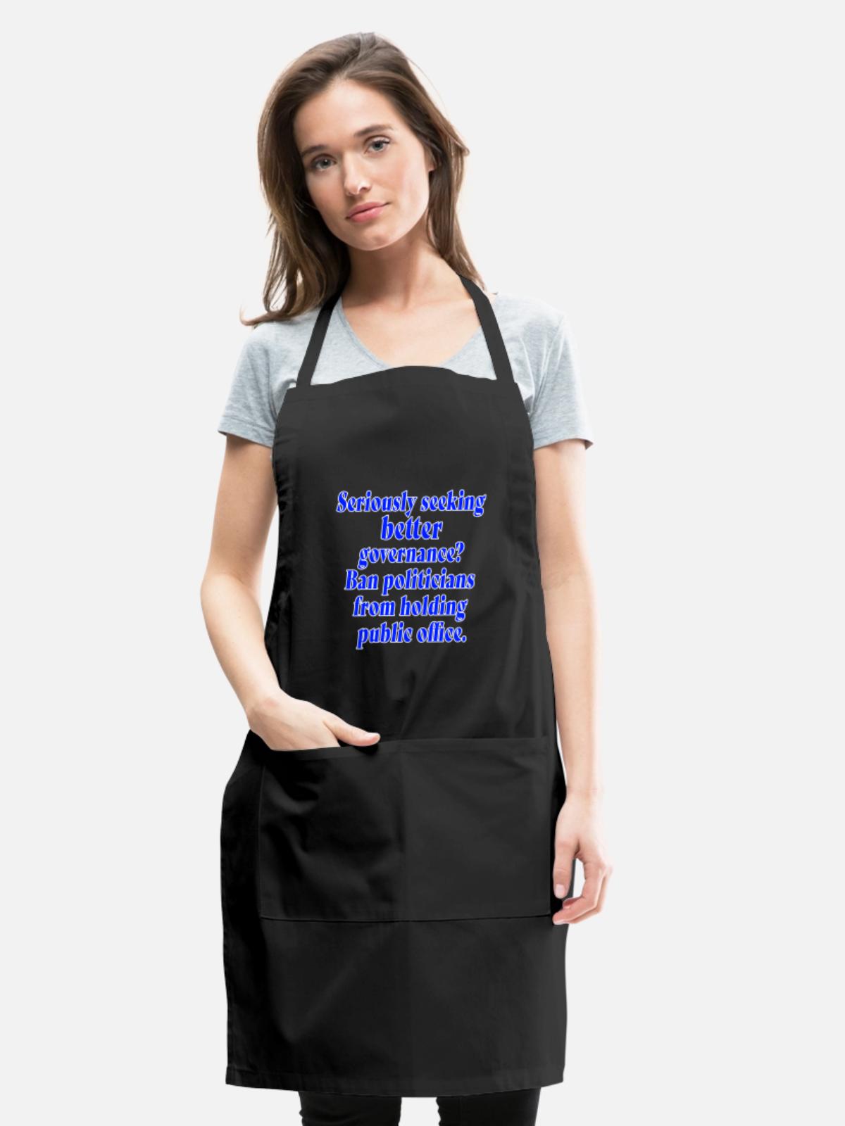 Better Governance - Adjustable Apron - black - Front - Julia (174cm)