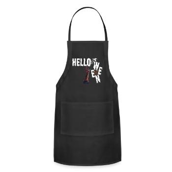 "Grave Awakening" - Adjustable Apron - black - Front - Julia (174cm)