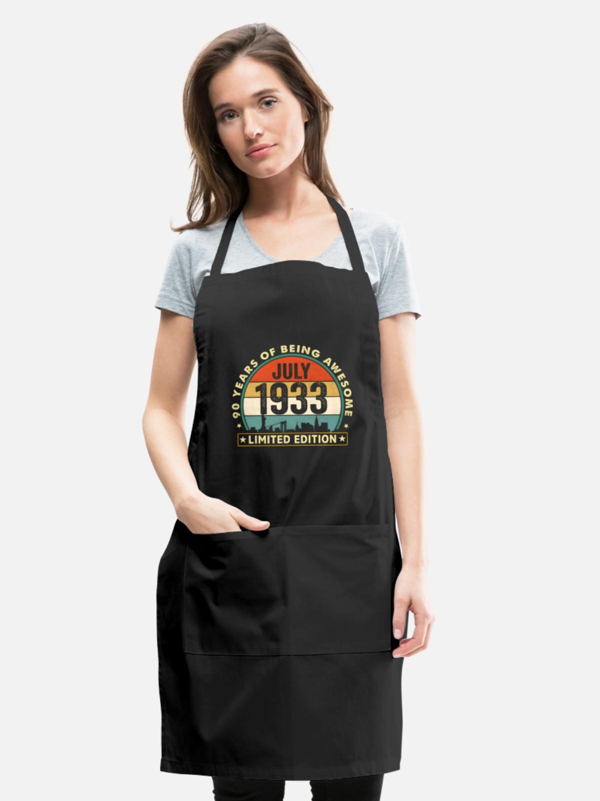 90 July 1933 90Th - Adjustable Apron - black - Front - Julia (174cm)