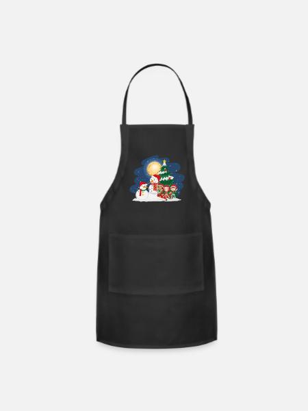 Merry christmas - Adjustable Apron - black