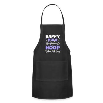 Hulahoop Tires Trend - Adjustable Apron - black - Front - Julia (174cm)