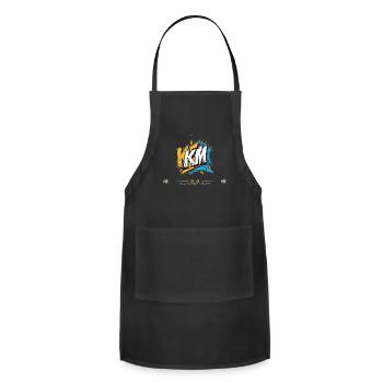 Geometric Harmony - Adjustable Apron - black - Front - Julia (174cm)