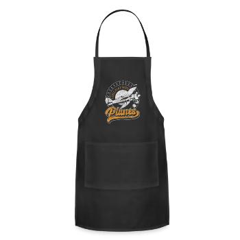 Model Airplane Hobby Pilot Aviation Sport - Adjustable Apron - black - Front - Julia (174cm)