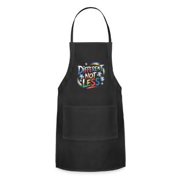 Different, Not Less - Adjustable Apron - black - Front - Julia (174cm)