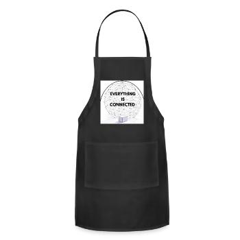 Connected Universe Geometric Design - Adjustable Apron - black - Front - Julia (174cm)