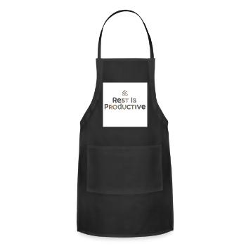 Rest Is Productive - Adjustable Apron - black - Front - Julia (174cm)