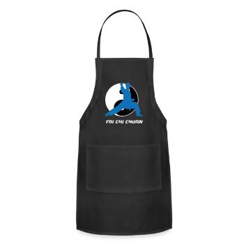Tai Chi Yin Yang - Adjustable Apron - black - Front - Julia (174cm)