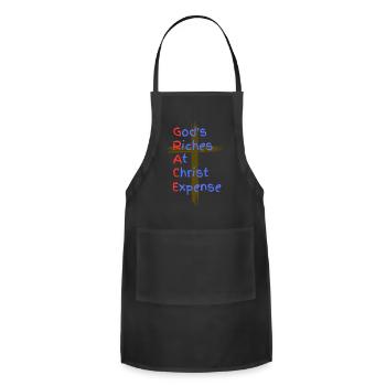 GRACE - Adjustable Apron - black - Front - Julia (174cm)