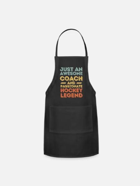 Coach Hockey legend retro - Adjustable Apron - black
