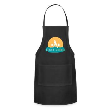 Deadlifts And Chill - Adjustable Apron - black - Front - Julia (174cm)
