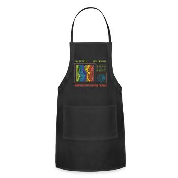 Psychedelic Manifesting the Vision - Adjustable Apron - black - Front - Julia (174cm)