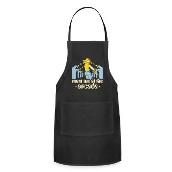 Meet me at the arcade - Adjustable Apron - black - Front - Julia (174cm)