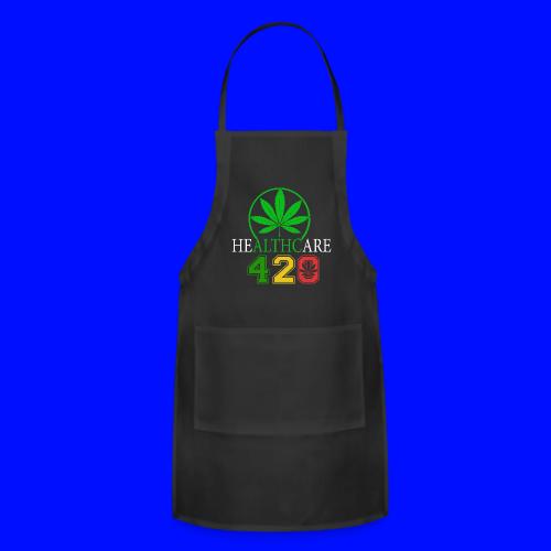 Silly 420 Healthy Herb Weed Marijuana Design - Adjustable Apron