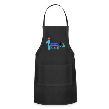stages life - Adjustable Apron - black - Front - Julia (174cm)