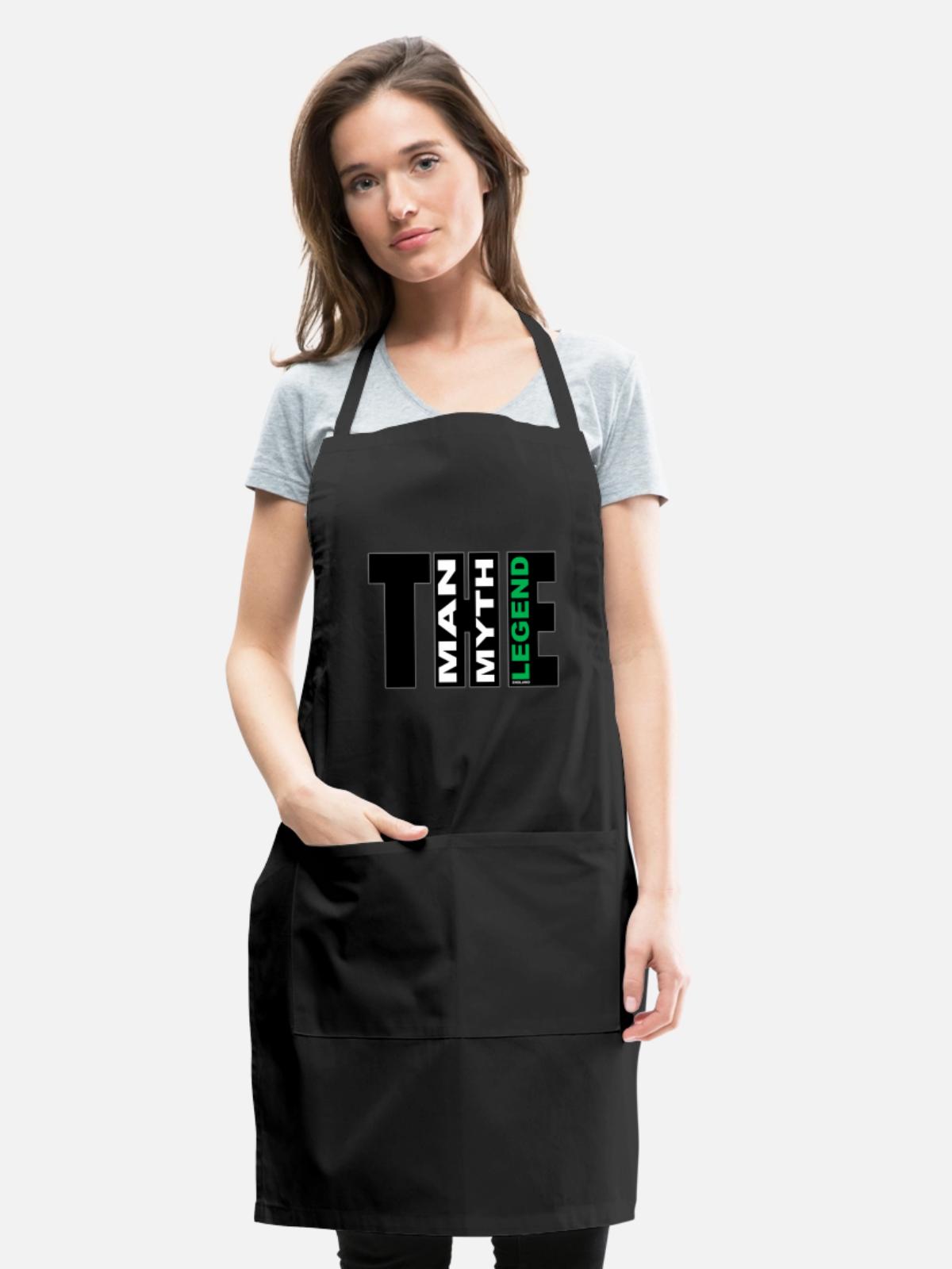 THE MML GRN - Adjustable Apron - black - Front - Julia (174cm)