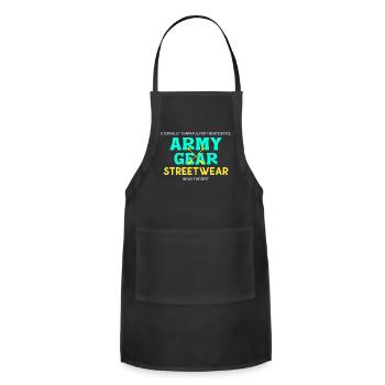Army gear - Adjustable Apron - black - Front - Julia (174cm)