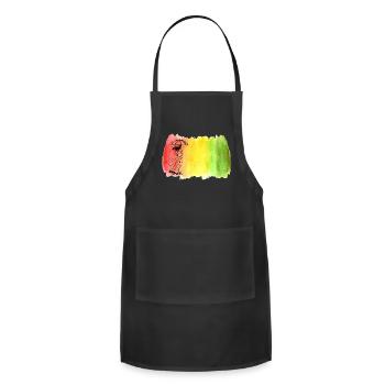 Girl with Umbrella - Adjustable Apron - black - Front - Julia (174cm)
