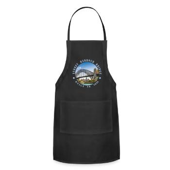 Sydney Harbour Bridge - Adjustable Apron - black - Front - Julia (174cm)