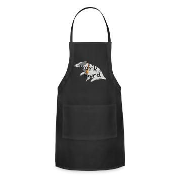 Work Hard Design - Adjustable Apron - black - Front - Julia (174cm)