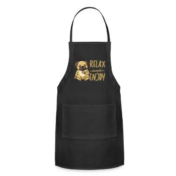 ENJOY AND RELAX. - Adjustable Apron - black - Front - Julia (174cm)