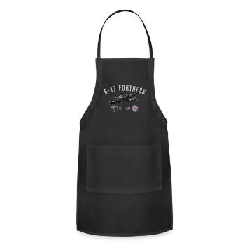B-17 Flying Fortress - Adjustable Apron - black - Front - Julia (174cm)