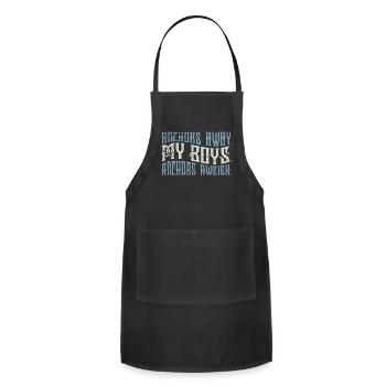 Anchors Away - Adjustable Apron - black - Front - Julia (174cm)