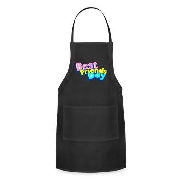 best friend day - Adjustable Apron - black - Front - Julia (174cm)