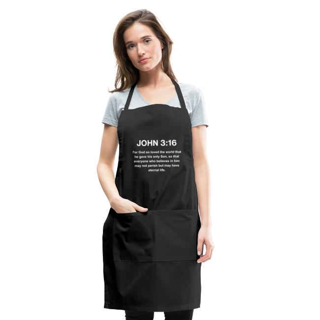 John 3:16 Christian Apparel – White