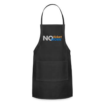 Not Ticket No Work employee - Adjustable Apron - black - Front - Julia (174cm)